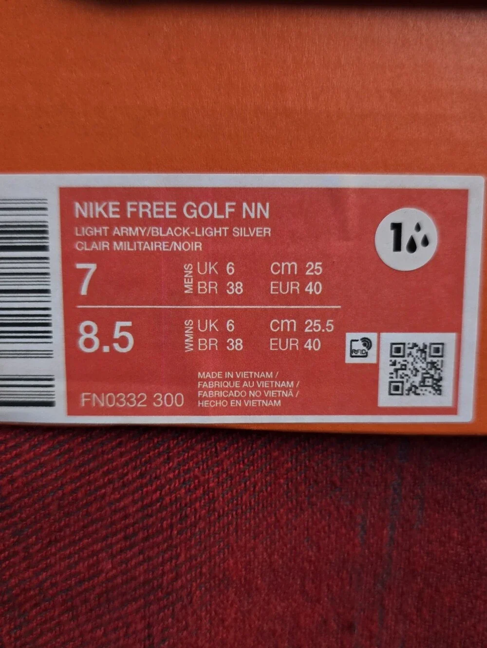 Nike Free Golf NN - Light Army/Black-Light Silver - SKU Fn0332-300